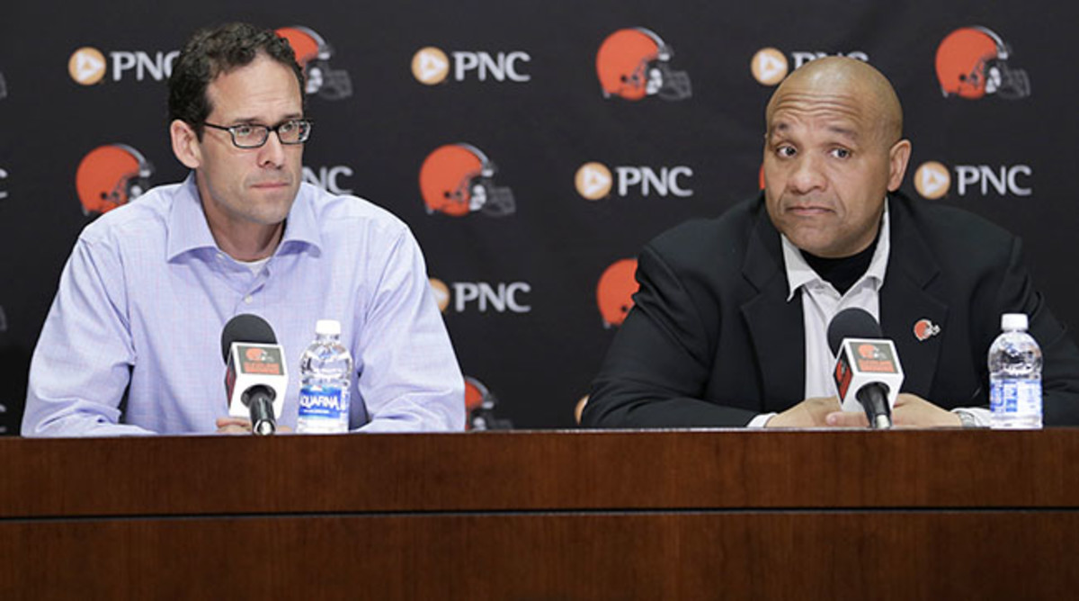 Paul DePodesta and Hue Jackson. 
